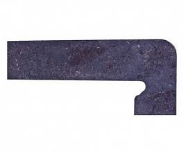 Клинкерный плинтус ступени правый Metalica Basalt, Exagres 175x395