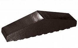 Профильный кирпич полнотелый  KING KLINKER Ониксовый черный (17), 310/250*65*78 мм